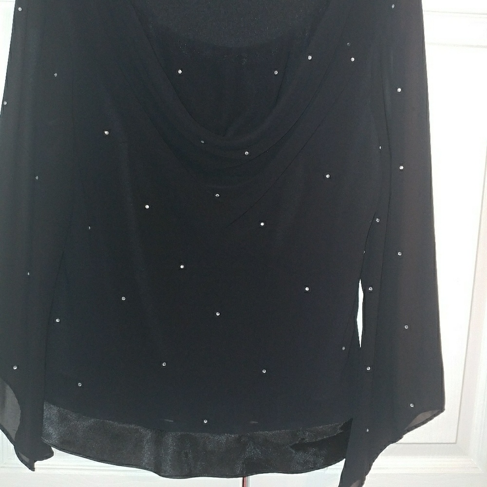 Blouse, 2 layer sheer